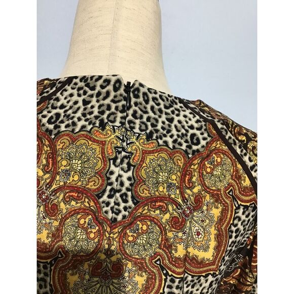 Chico's Leopard Paisley Shift Dress - Picture 6 of 8
